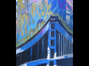bridge in flames